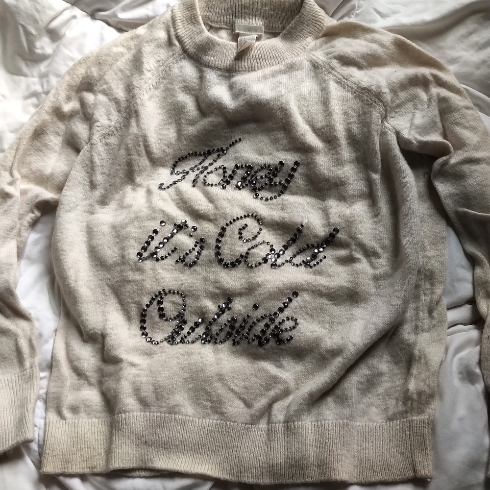 Wooly cream sweater